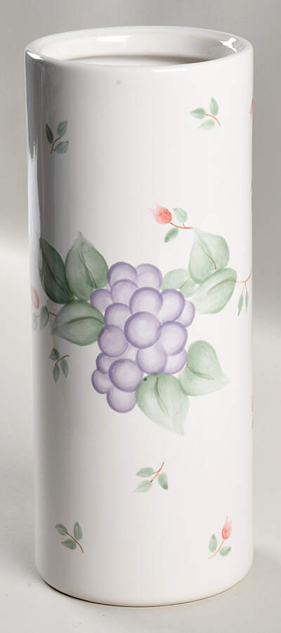 Grapevine Large Cylinder Canister No Wood Lid by Pfaltzgraff-1