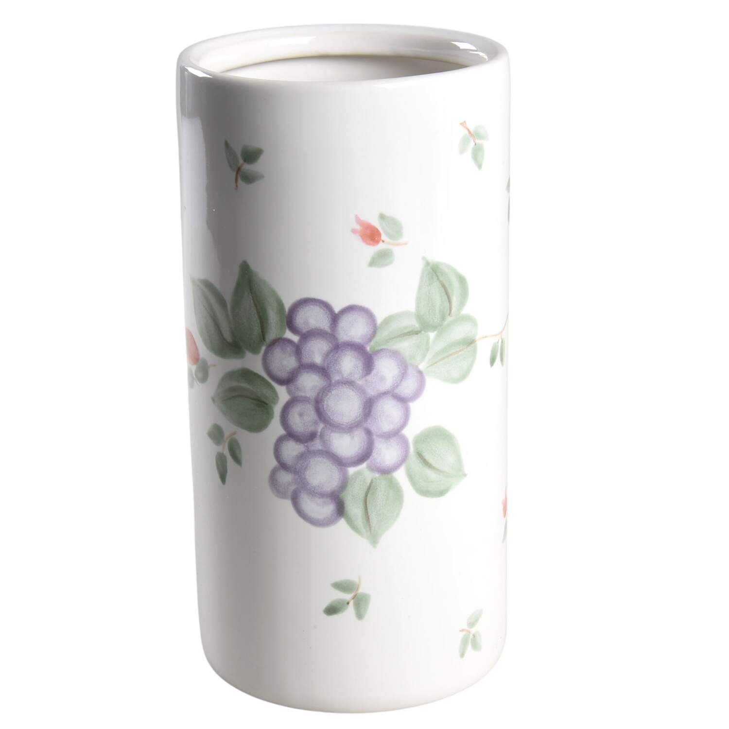 Grapevine Medium Cylinder Canister No Wood Lid by Pfaltzgraff-1