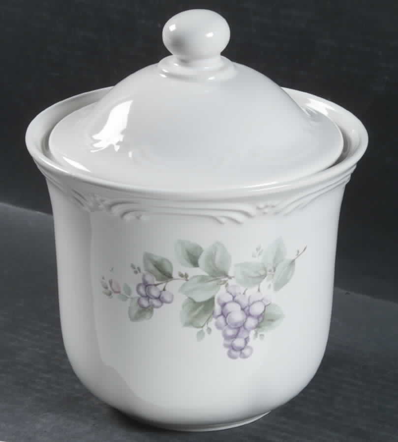 Grapevine Small Canister & Lid with Seal Ring by Pfaltzgraff-1