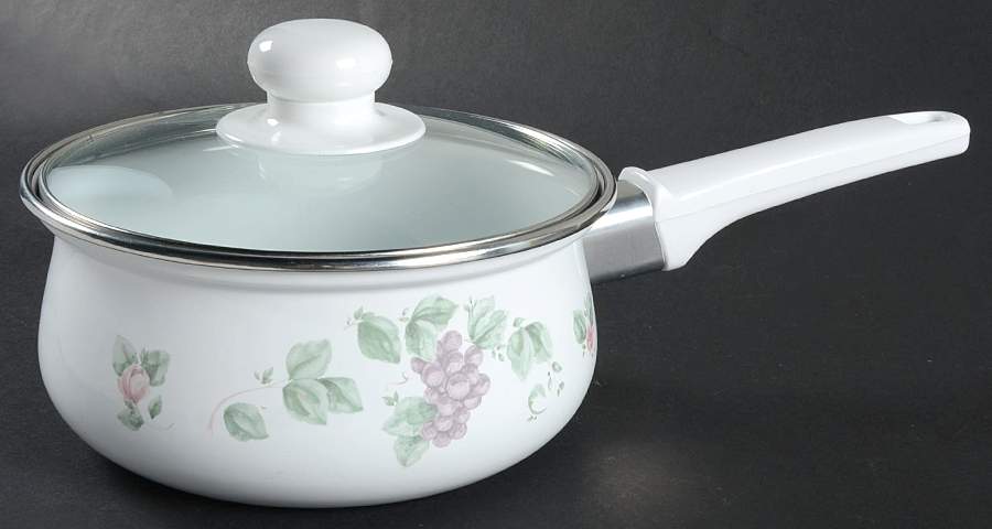Grapevine 1.5 Quart Metal Covered Saucepan by Pfaltzgraff-1