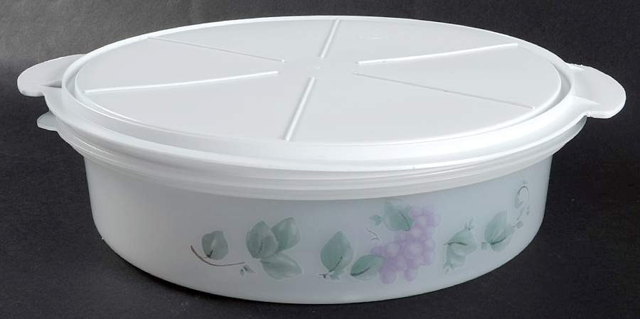 Grapevine Plastic Cake Server & Lid by Pfaltzgraff-1
