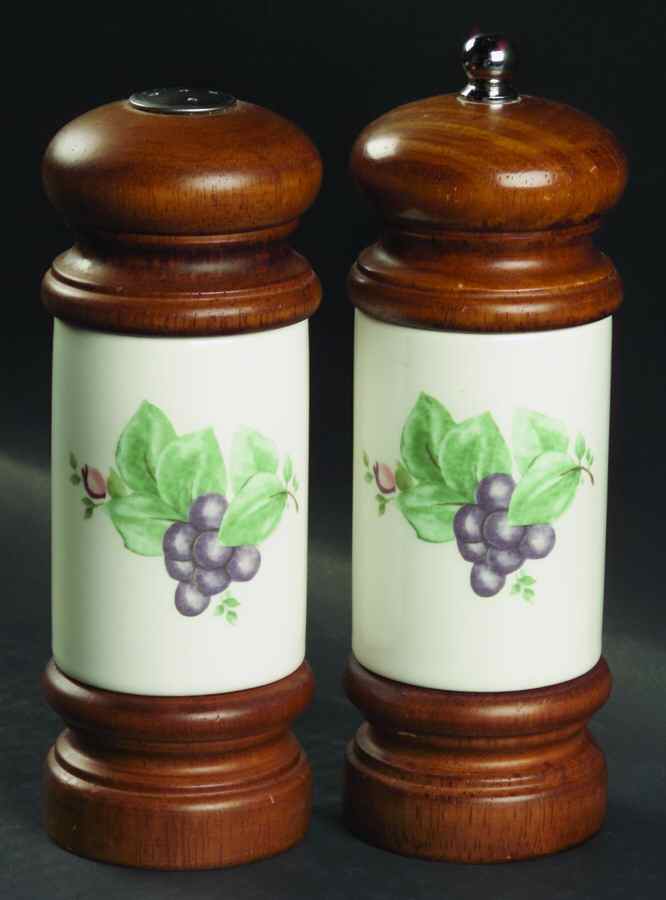 Grapevine Wood Accent Salt & Pepper Mill by Pfaltzgraff-1