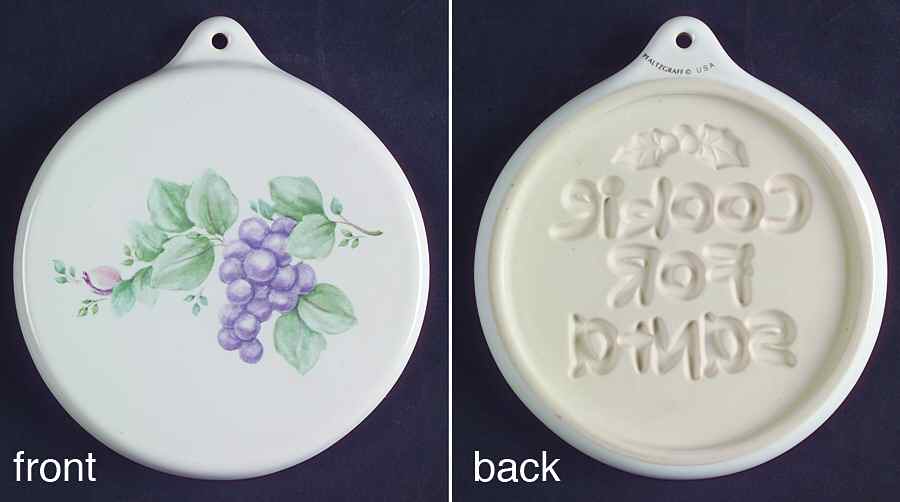 Grapevine Cookie Mold/Press by Pfaltzgraff-1
