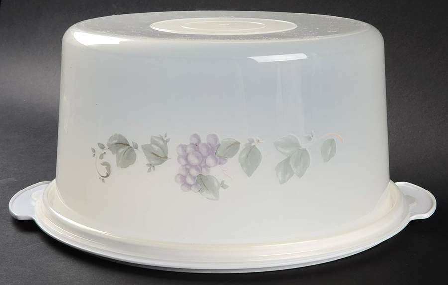 Grapevine Plastic Cake Server & Lid by Pfaltzgraff-1