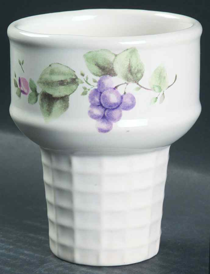 Grapevine Ice Cream Cone Shaped Dish by Pfaltzgraff-1