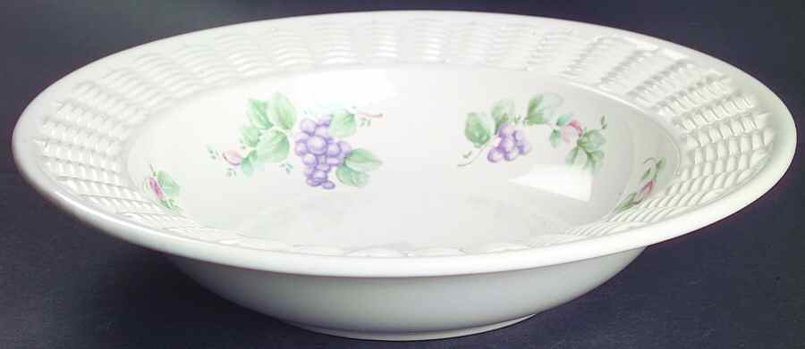 Grapevine 10" Wicker Pasta Serving Bowl by Pfaltzgraff-1