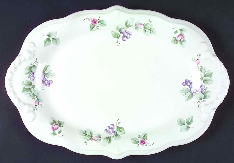 Grapevine 16" Oval Serving Platter by Pfaltzgraff-1