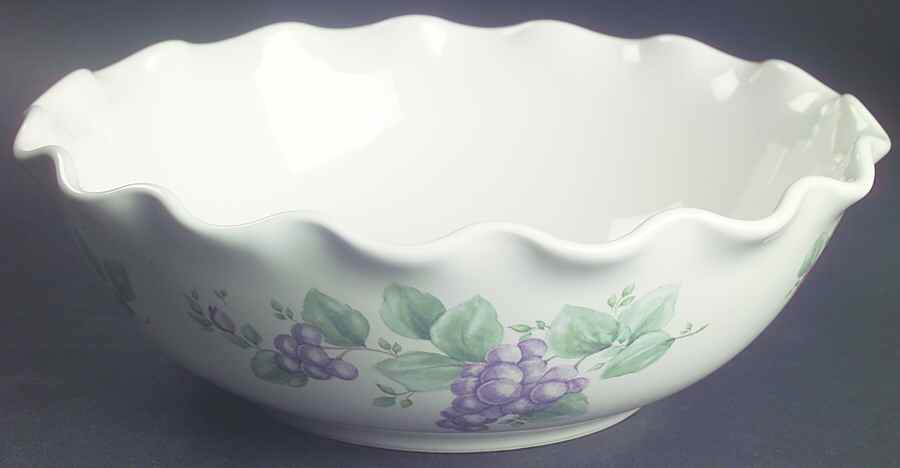 Grapevine Large Round Fluted Bowl by Pfaltzgraff-1