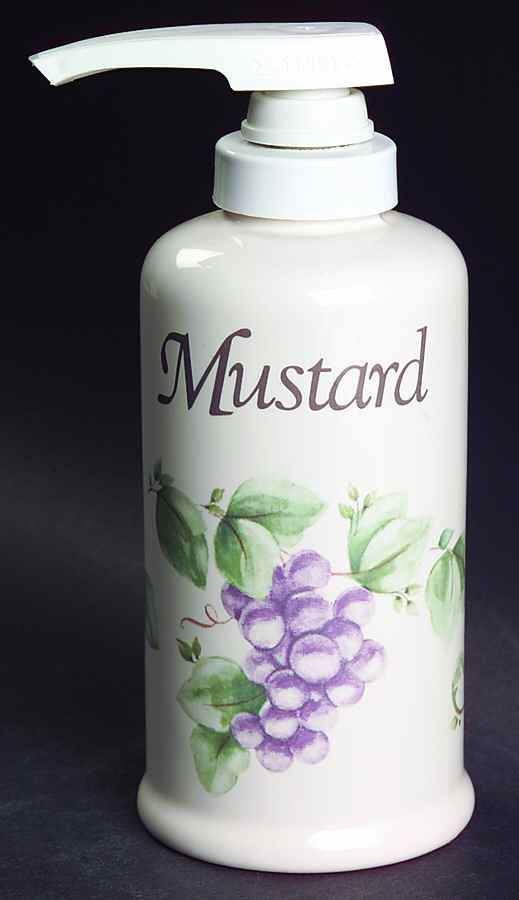 Grapevine Mustard Dispenser by Pfaltzgraff-1