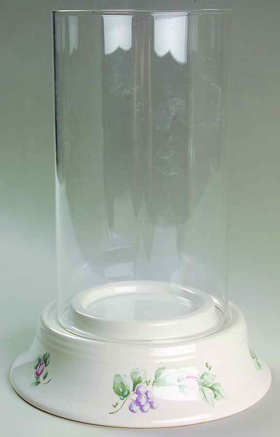 Grapevine Hurricane Lamp/Centerpiece & Globe by Pfaltzgraff-1