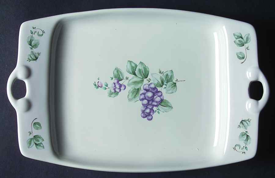 Grapevine 10" Rectangular Serving Platter by Pfaltzgraff-1