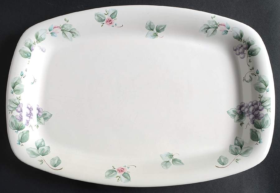 Grapevine 16" Rectangular Barbeque Platter by Pfaltzgraff-1