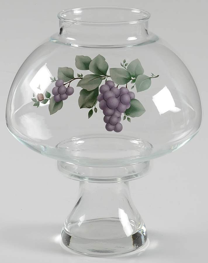 Grapevine Hurricane Lamp & Globe by Pfaltzgraff-1