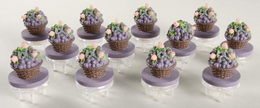 Grapevine Cheese Button - Set of 12 by Pfaltzgraff-1