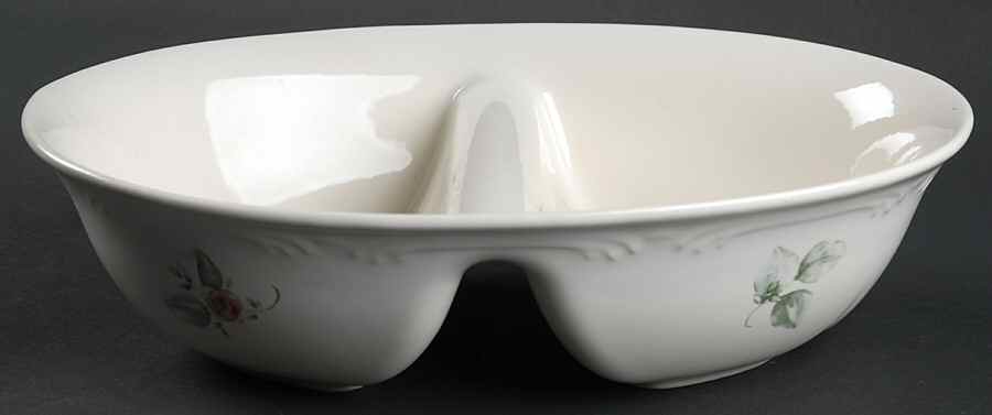 Grapevine 10" Oval Divided Vegetable Bowl by Pfaltzgraff-1