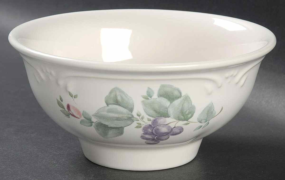 Grapevine Pedestal Bowl by Pfaltzgraff-1
