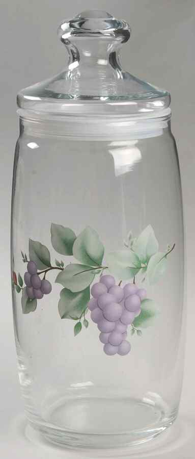 Grapevine Large Glassware Storage Jar & Lid by Pfaltzgraff-1