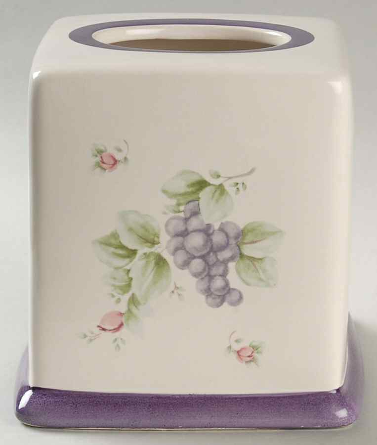 Grapevine Square Tissue Box Cover by Pfaltzgraff-1