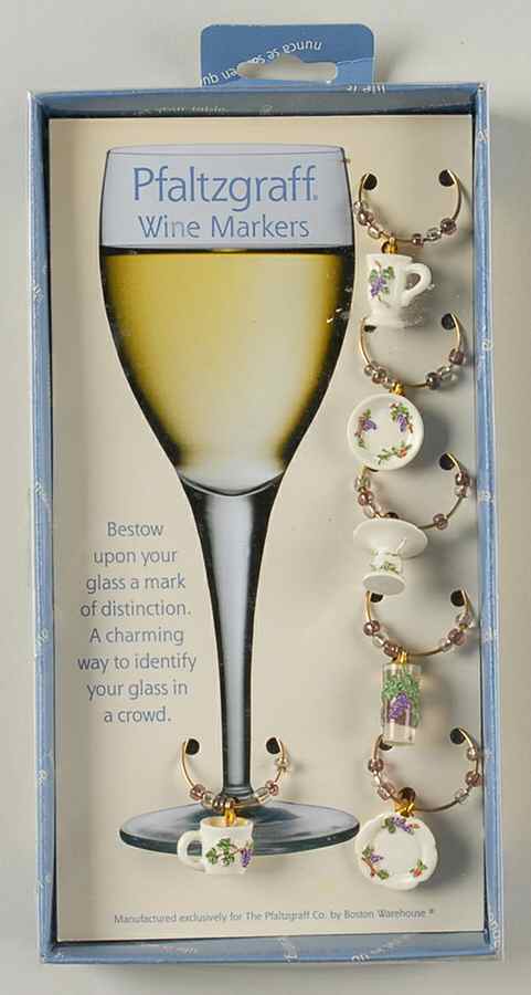 Grapevine Wine Markers (Box Set of 6) by Pfaltzgraff-1