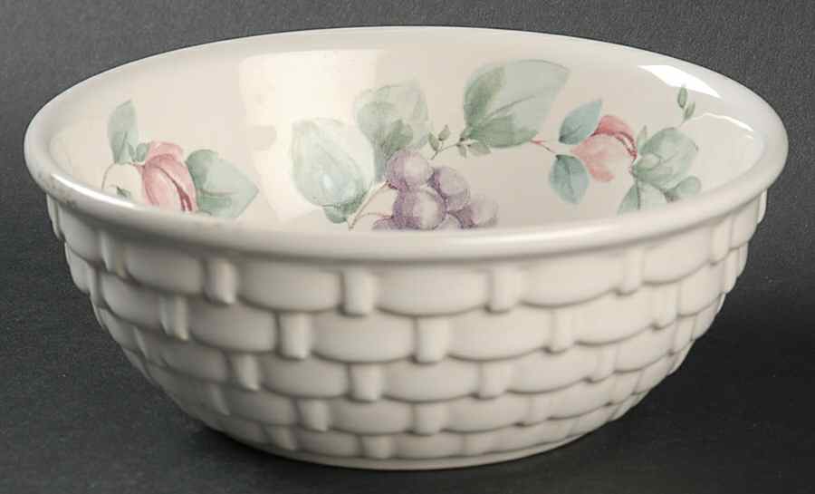 Grapevine Small Basketweave Berry Bowl by Pfaltzgraff-1