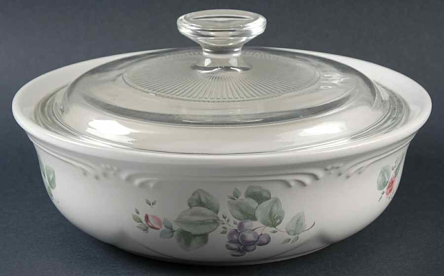 Grapevine 1.5 Qt Round Covered Casserole by Pfaltzgraff-1