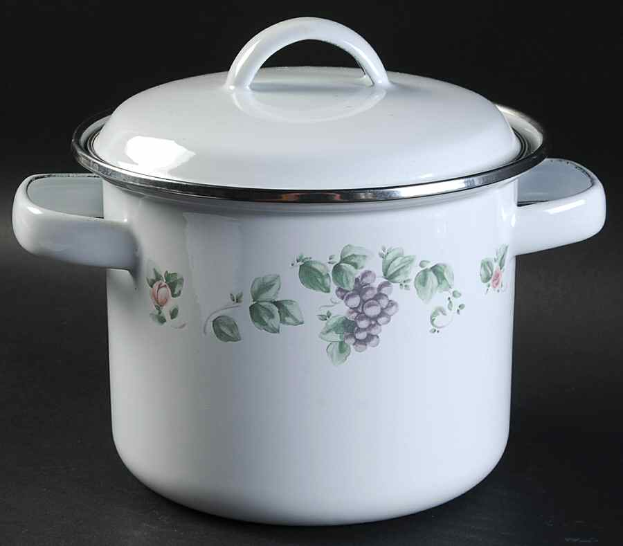 Grapevine 1.5 Qt Metal Stockpot by Pfaltzgraff-1