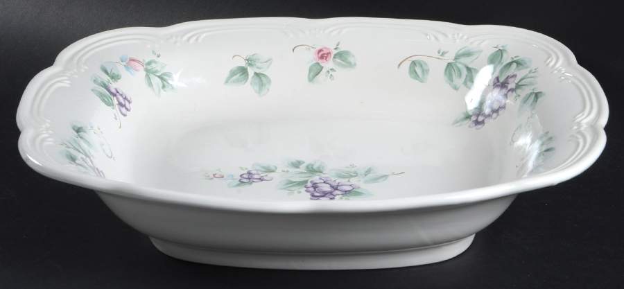 Grapevine 14" Square Pasta Serving Bowl by Pfaltzgraff-1