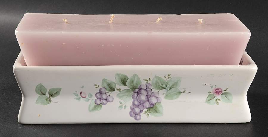 Grapevine 4 Wick Brick Candle Set by Pfaltzgraff-1