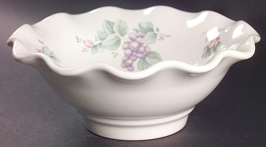 Grapevine Fluted Dessert Server by Pfaltzgraff-1