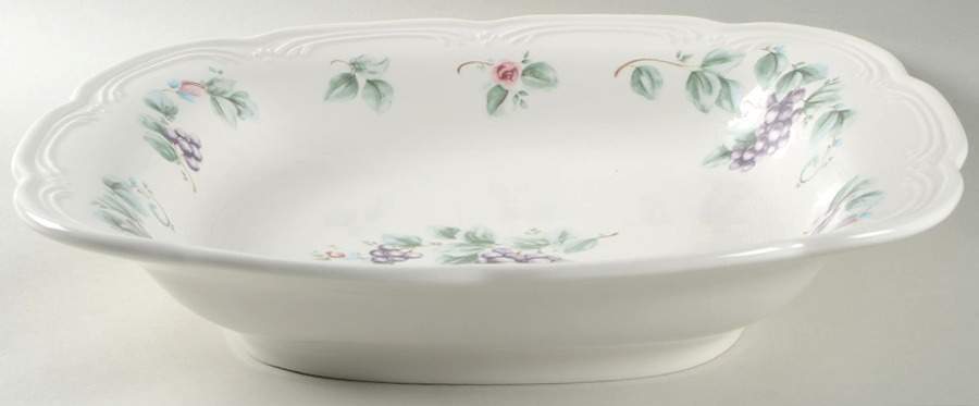 Grapevine 15" Square Pasta Serving Bowl by Pfaltzgraff-1