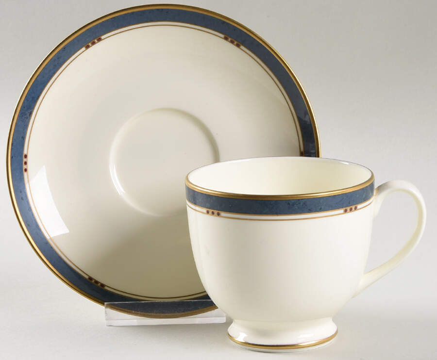 Hampton Footed Cup & Saucer Set by Pfaltzgraff-1