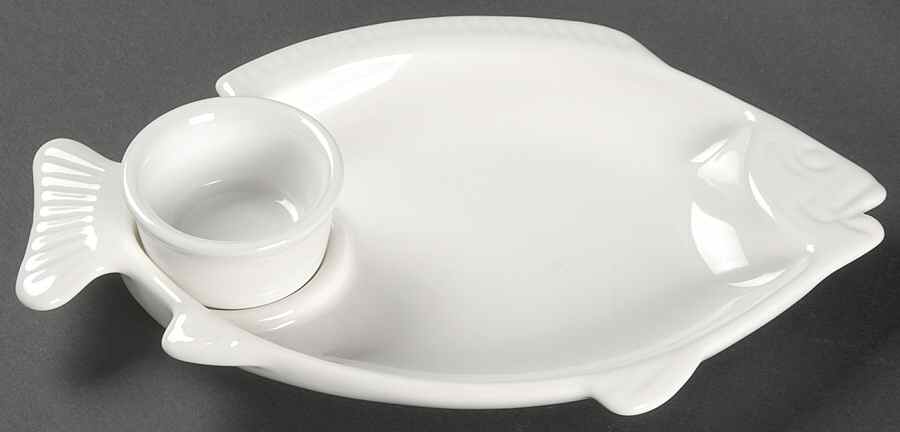 Hearth Seafood-Cocktail Server with Sauce Cup by Pfaltzgraff-1