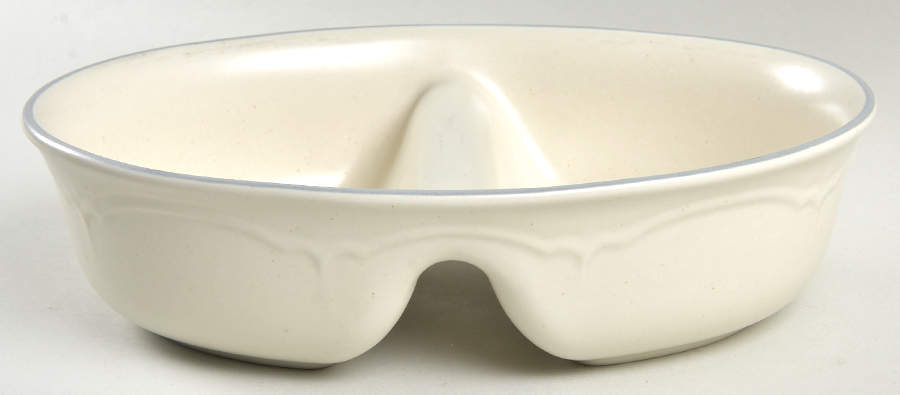 Heirloom 10" Oval Divided Vegetable Bowl by Pfaltzgraff-1