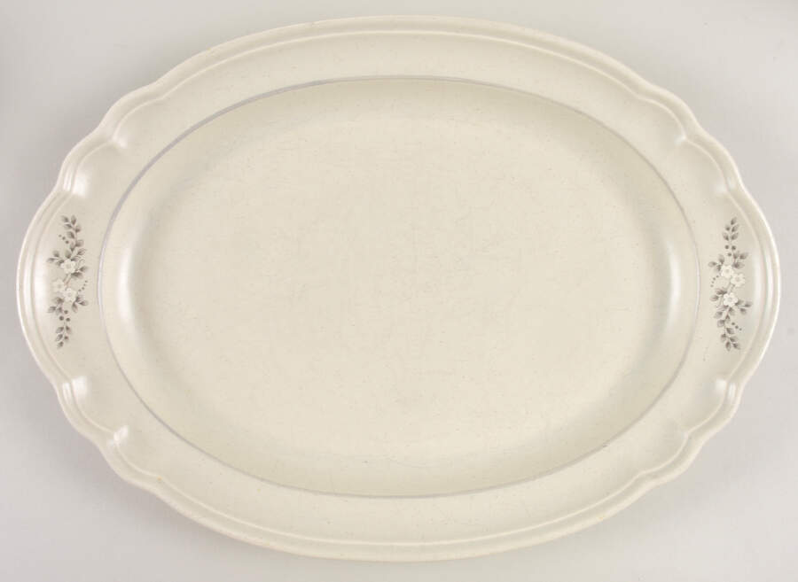 Heirloom 14" Oval Serving Platter by Pfaltzgraff-1
