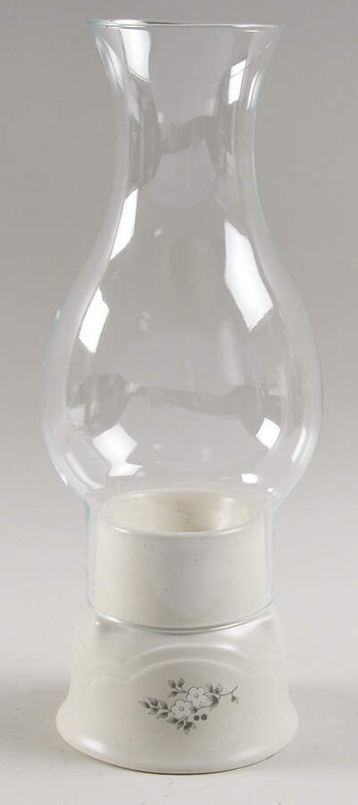 Heirloom Hurricane Lamp & Globe by Pfaltzgraff-1