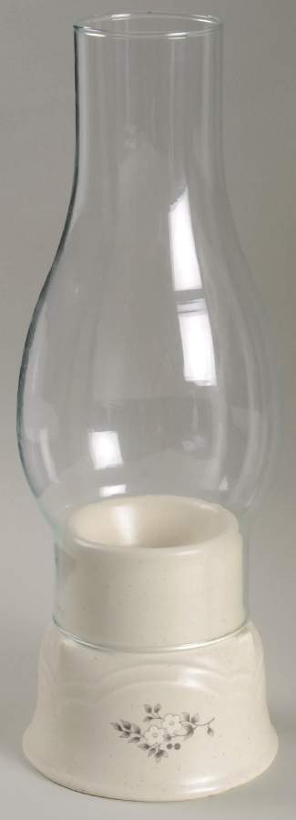 Heirloom Hurricane Lamp & Globe by Pfaltzgraff-1