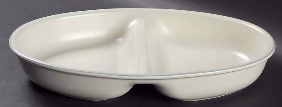 Heirloom 12" Oval Divided Vegetable Bowl by Pfaltzgraff-1