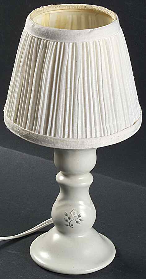 Heirloom Candlestick Lamp & Shade by Pfaltzgraff-1