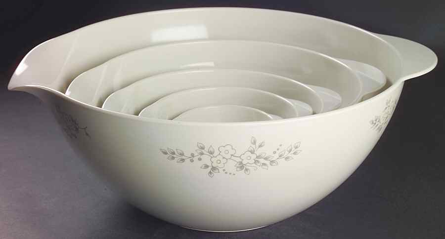 Heirloom (Set of 5) Nesting Melamine Mixing Bowls by Pfaltzgraff-1