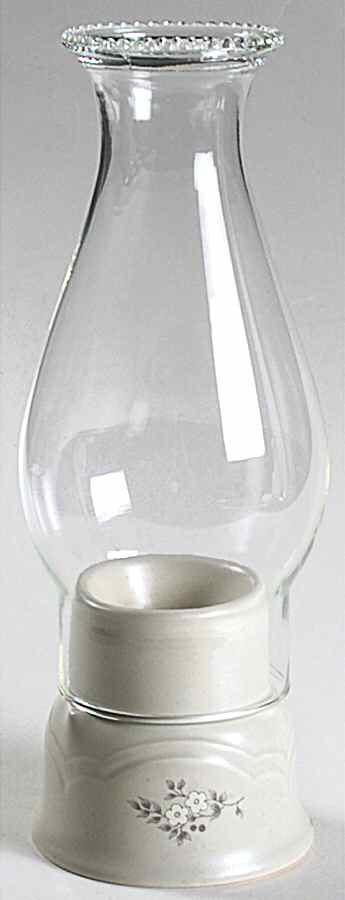 Heirloom Hurricane Lamp & Globe by Pfaltzgraff-1