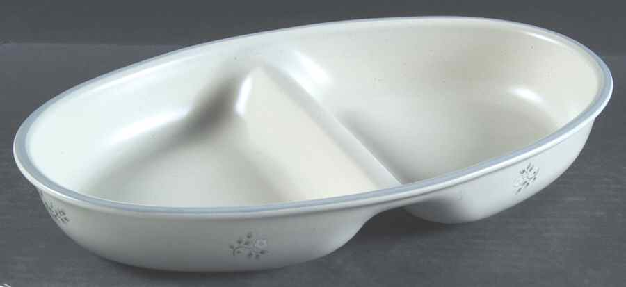 Heirloom 12" Oval Divided Vegetable Bowl by Pfaltzgraff-1