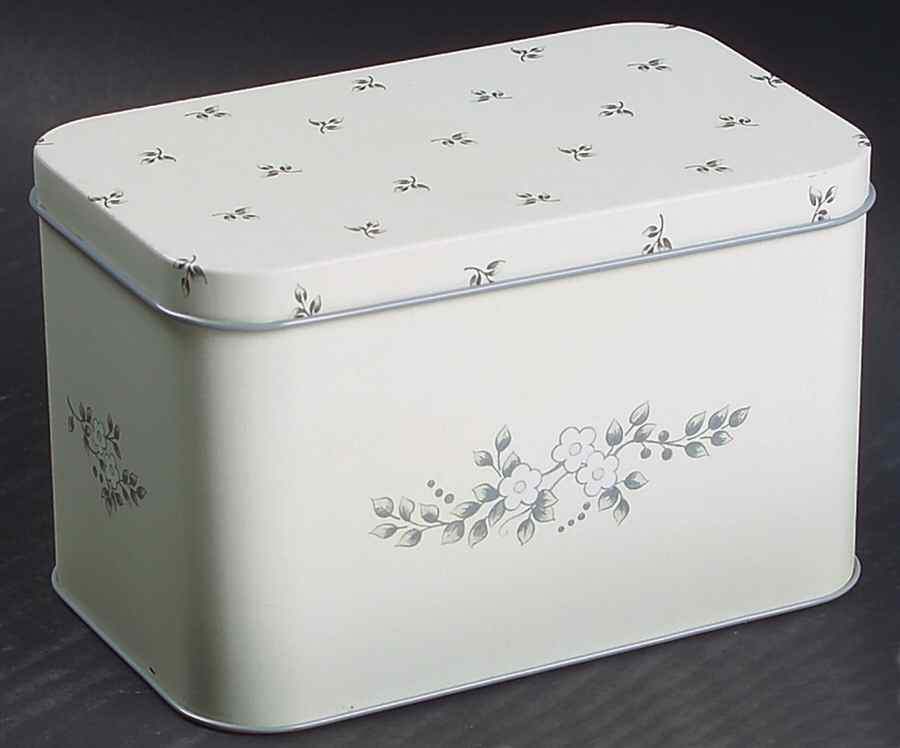 Heirloom Metal Recipe Box & Lid by Pfaltzgraff-1