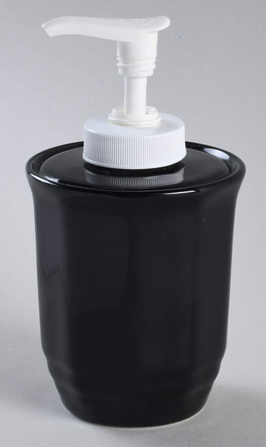Heritage Black Lotion Dispenser by Pfaltzgraff-1