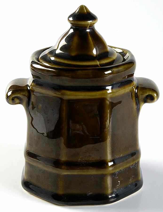 Heritage Green Sugar Bowl & Lid by Pfaltzgraff-1