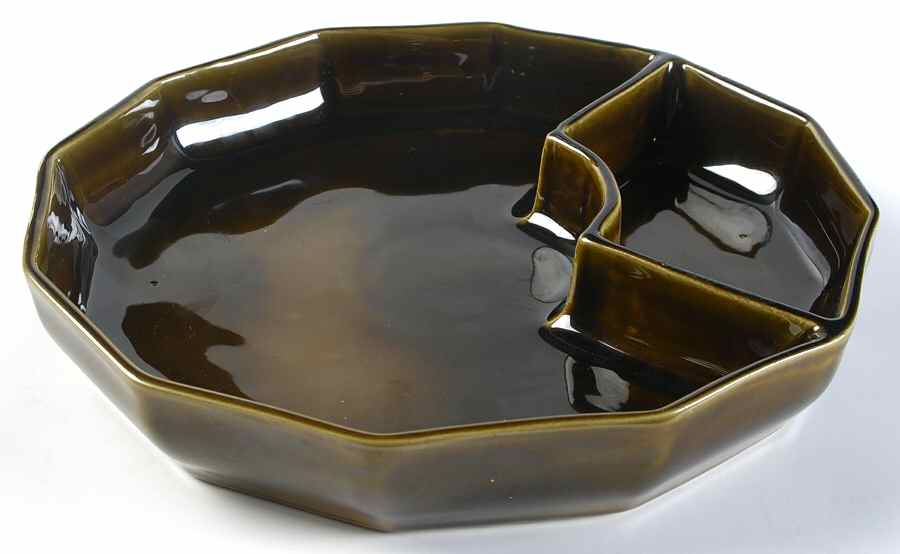 Heritage Green 1 Piece Chip & Dip by Pfaltzgraff-1