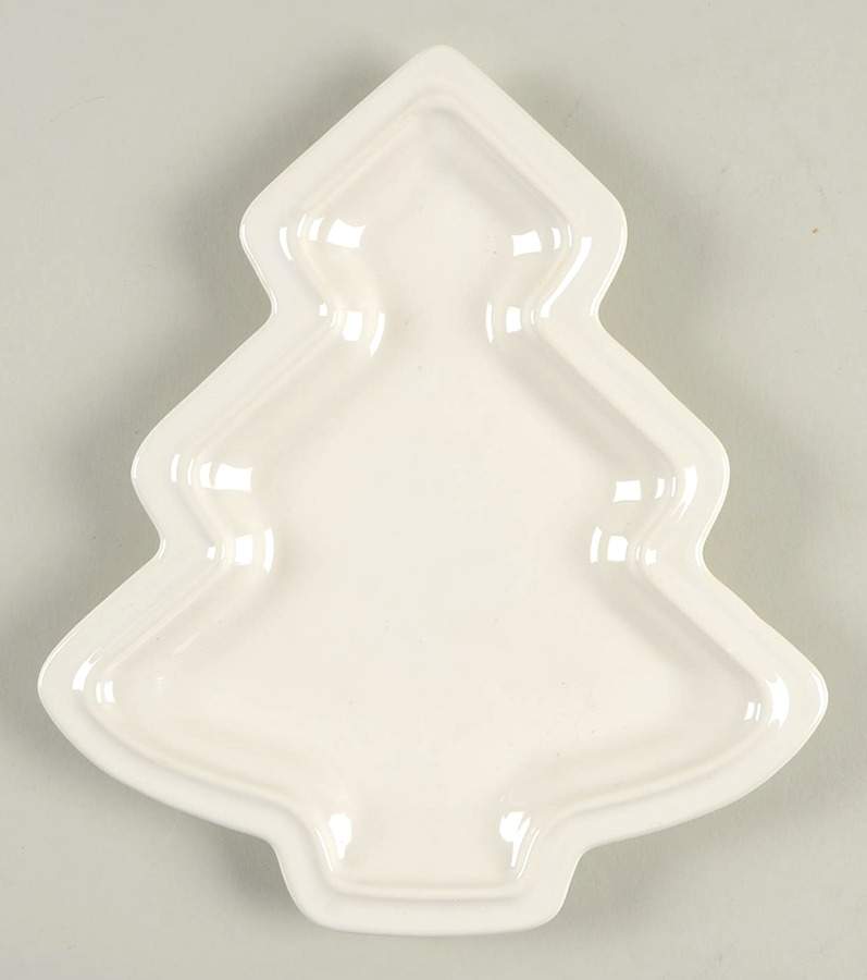 Heritage White Small Tree Shaped Dish by Pfaltzgraff-1