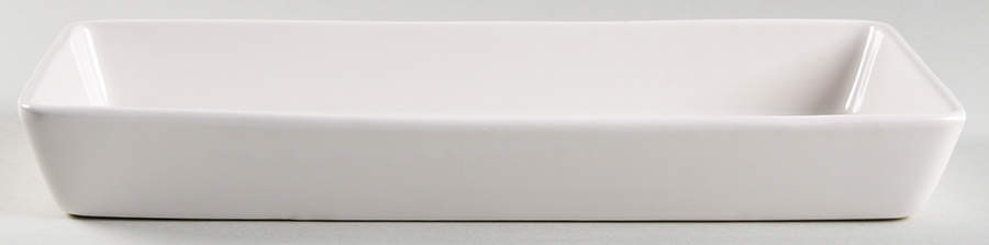 Heritage White Long and Narrow Baker by Pfaltzgraff-1