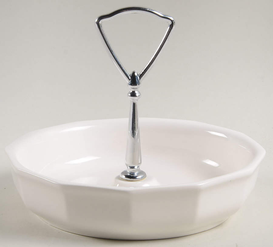 Heritage White Open Candy Dish by Pfaltzgraff-1