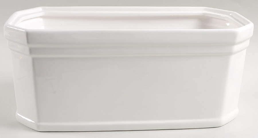 Heritage White Bread Box No Lid by Pfaltzgraff-1