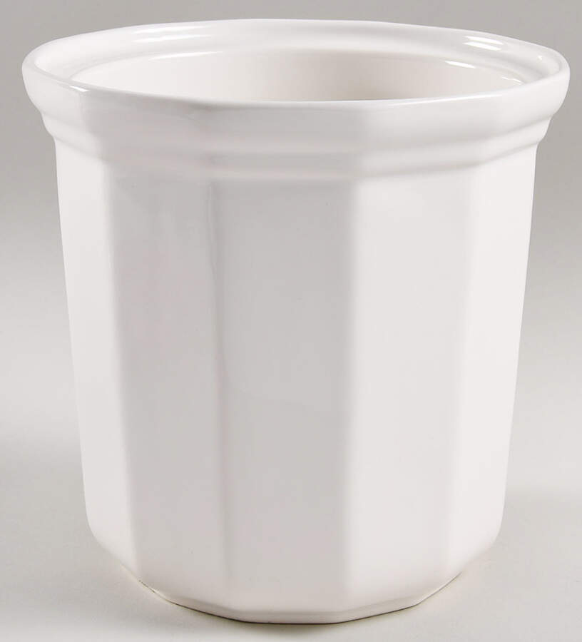 Heritage White Large Canister No Lid by Pfaltzgraff-1